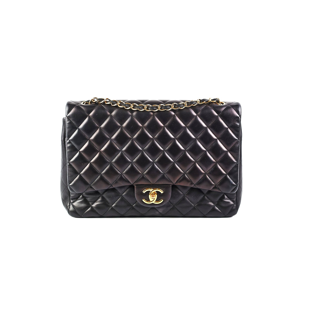 Chanel Maxi Jumbo Lambskin Black