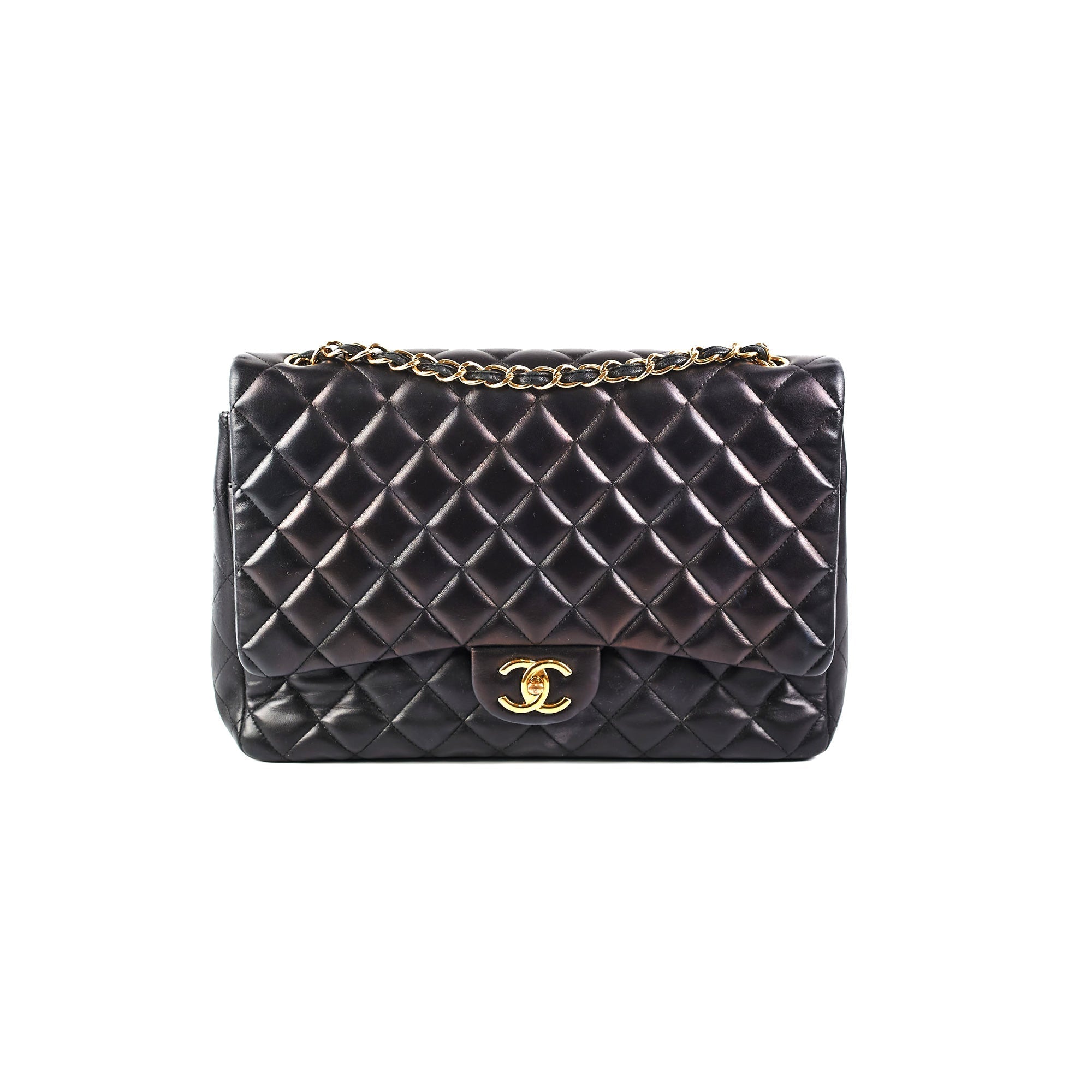 Chanel Maxi Jumbo Lambskin Black
