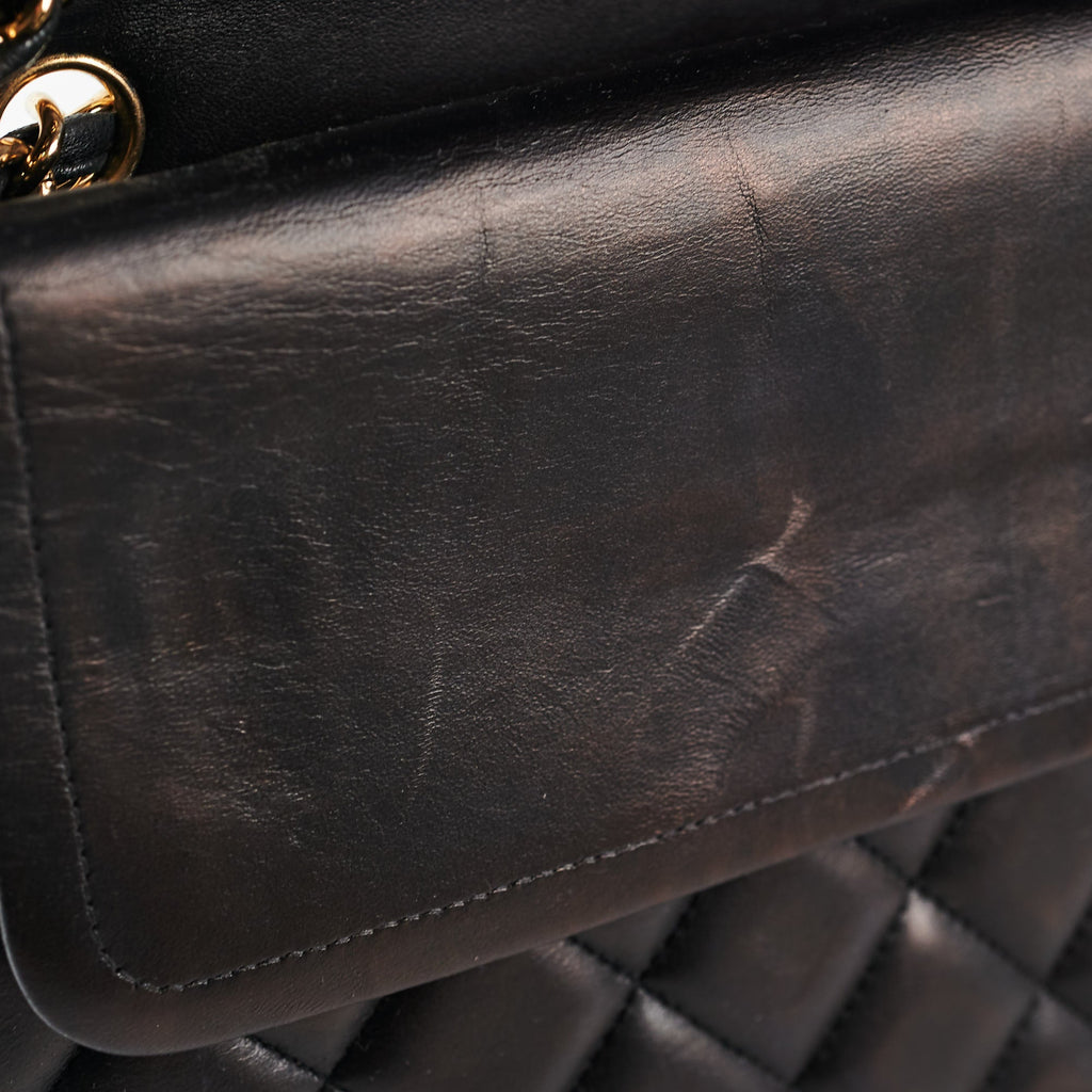 Chanel Maxi Jumbo Lambskin Black