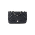 Chanel Jumbo Classic Single Flap Black Caviar Bag