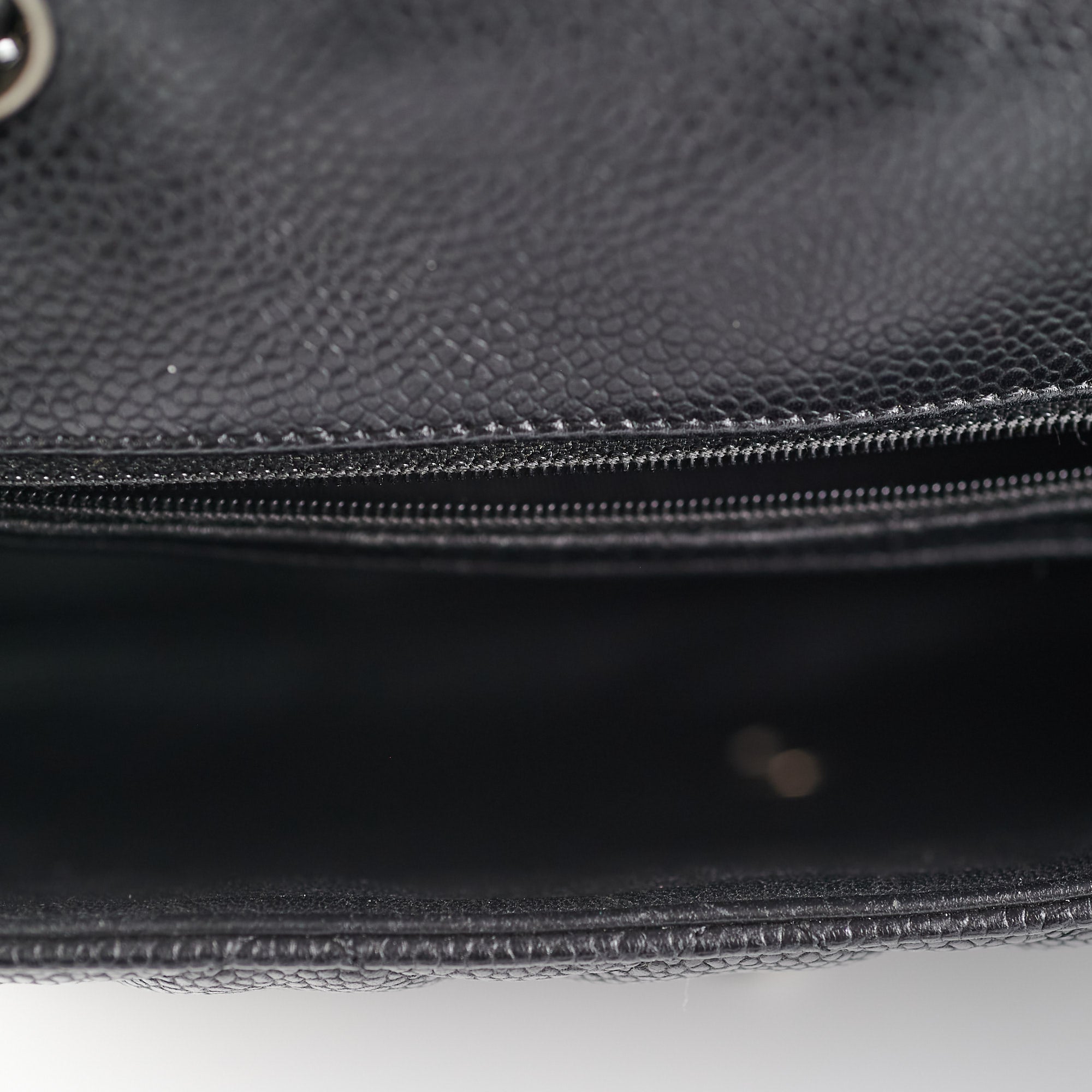 Chanel Jumbo Classic Single Flap Black Caviar Bag