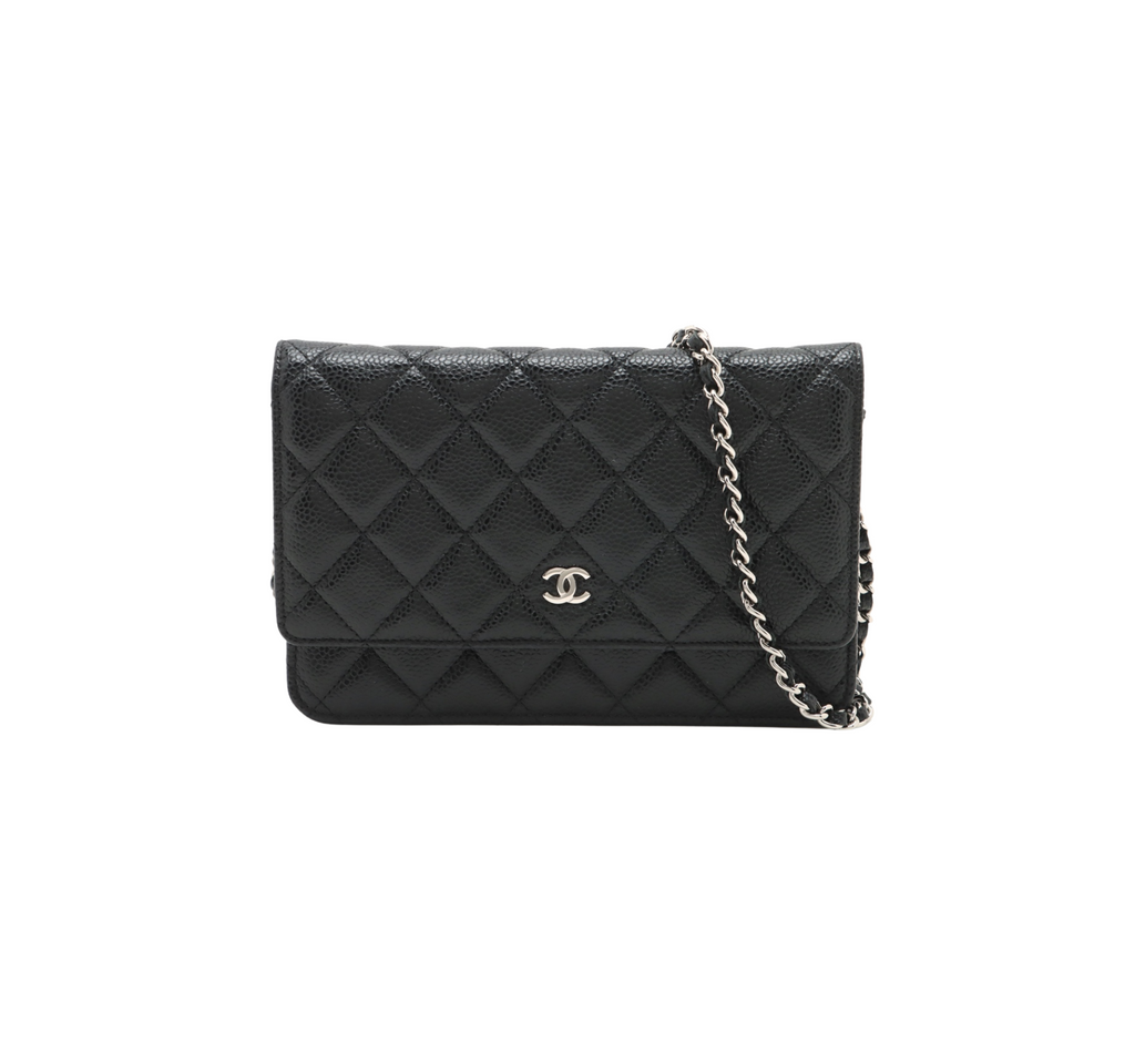 Chanel Caviar Black Wallet on Chain WOC