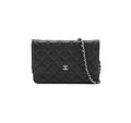 Chanel Caviar Black Wallet on Chain WOC