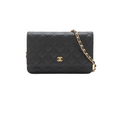 Chanel Caviar Wallet On Chain WOC Black (microchipped)