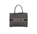 HOLD- BO Christian Dior Medium Oblique Navy Book Tote