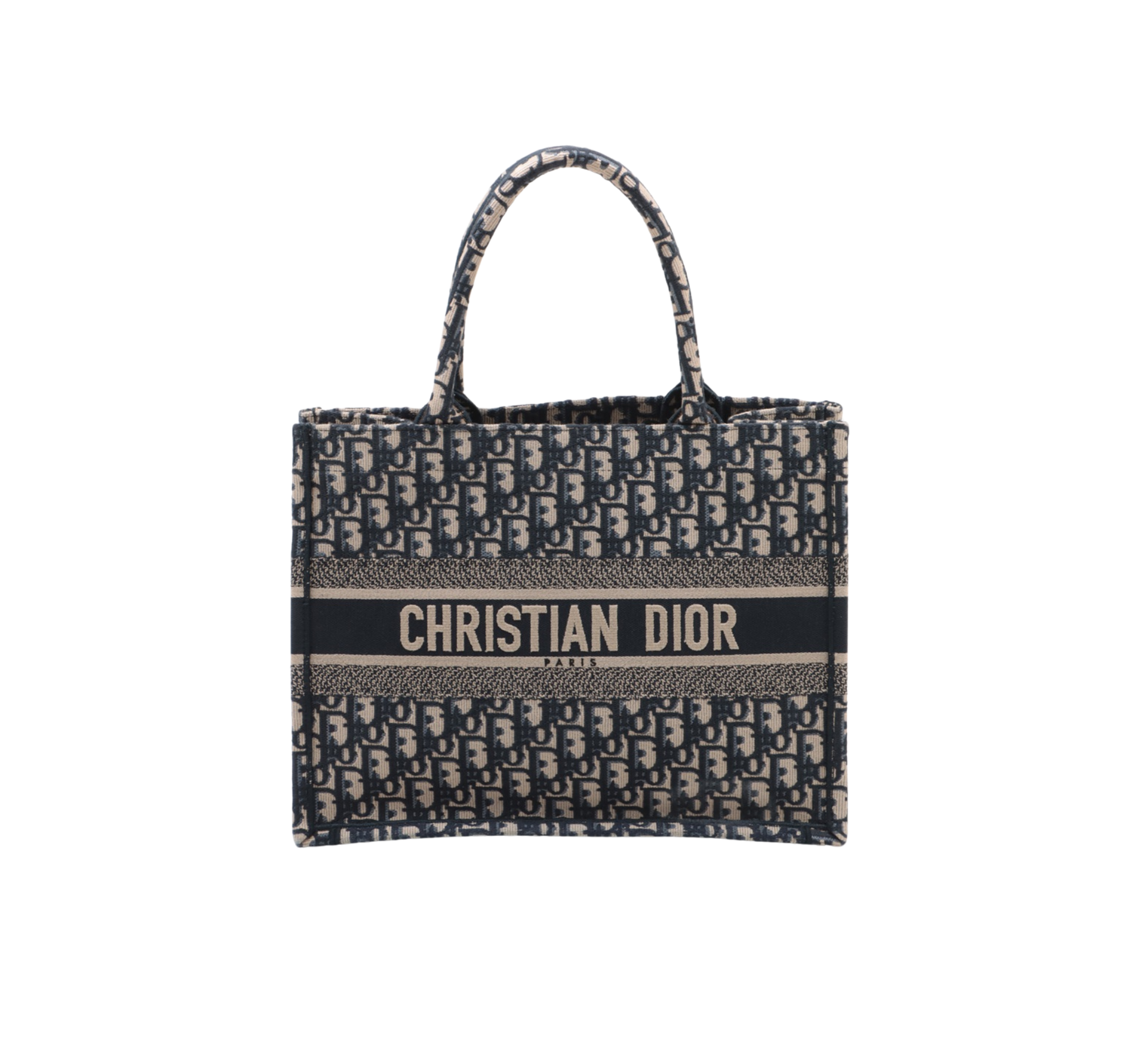 HOLD- BO Christian Dior Medium Oblique Navy Book Tote
