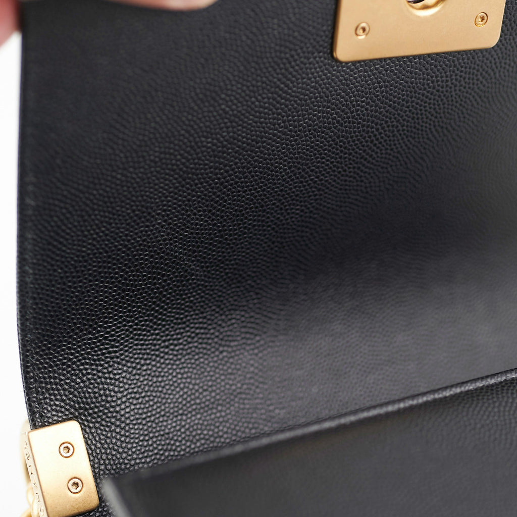 Chanel Caviar Small Boy Black (Microchip) HOLD CV
