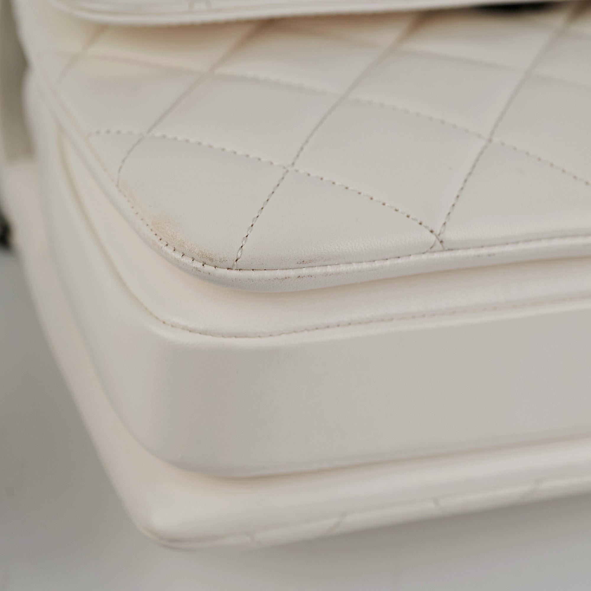 Chanel Quilted Small Trendy CC Dual Handle Flap Bag White (Microchipped)