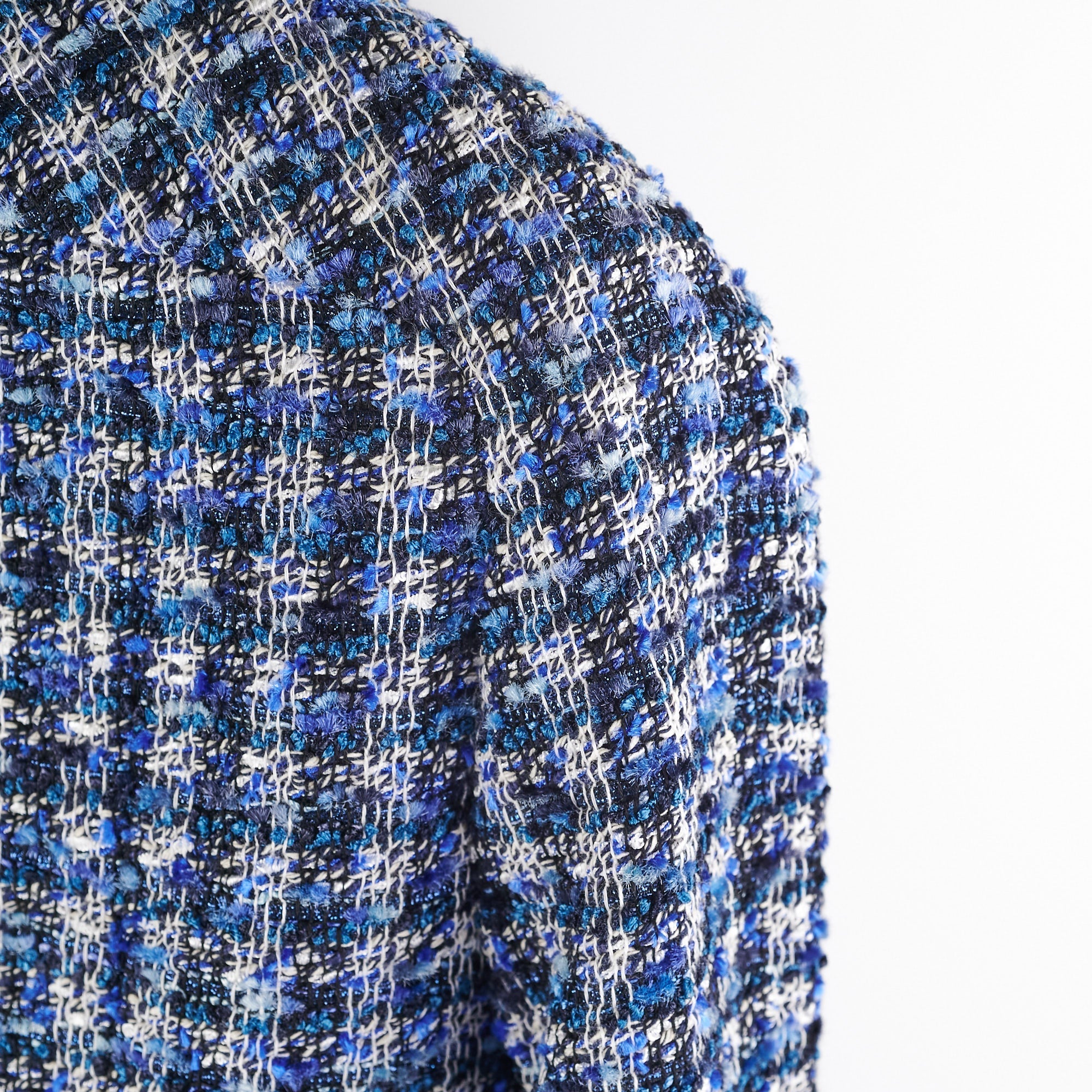 Chanel Tweed Jacket Blue