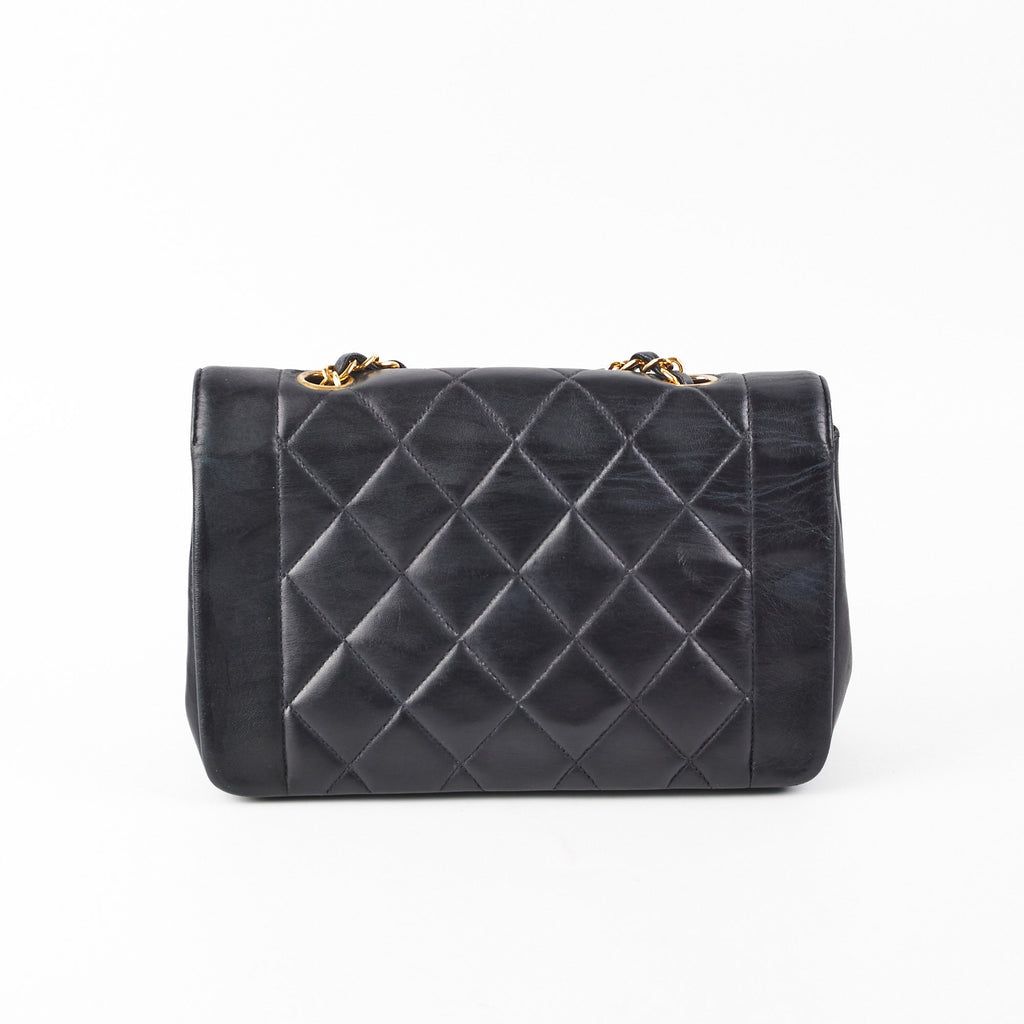 Chanel Vintage Diana Small Black (Recoloured)