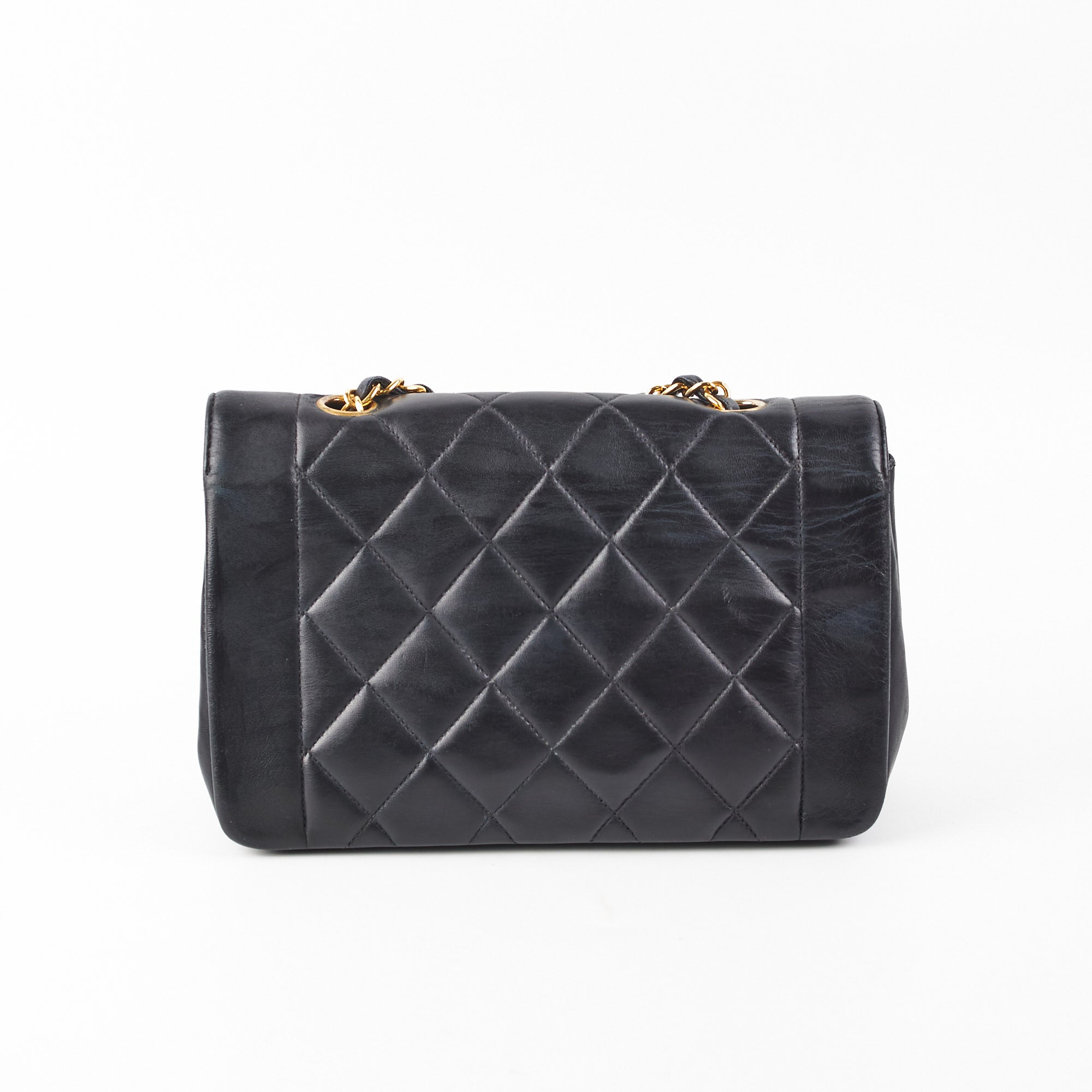 Chanel Vintage Diana Small Black (Recoloured)