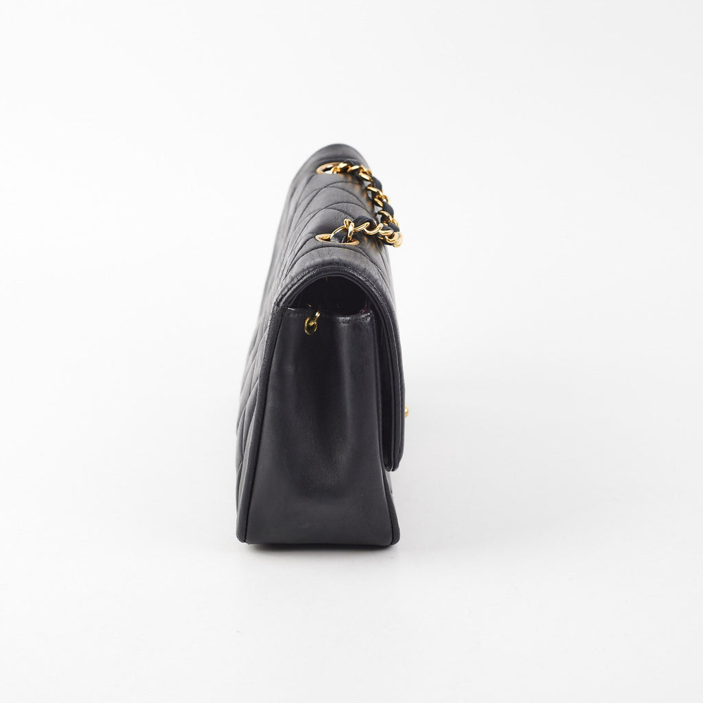 Chanel Vintage Diana Small Black (Recoloured)