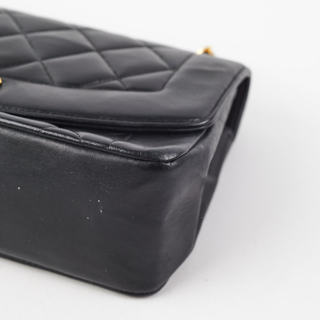 Chanel Vintage Diana Small Black (Recoloured)