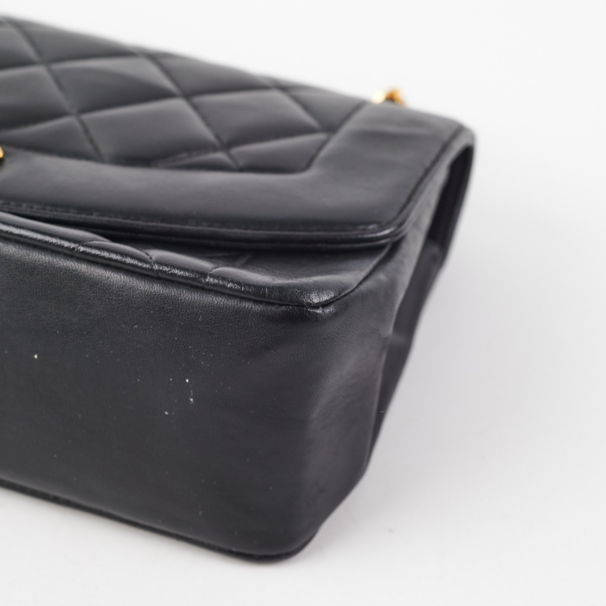 Chanel Vintage Diana Small Black (Recoloured)