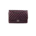 Chanel Maxi Lambskin Jumbo Dark Purple