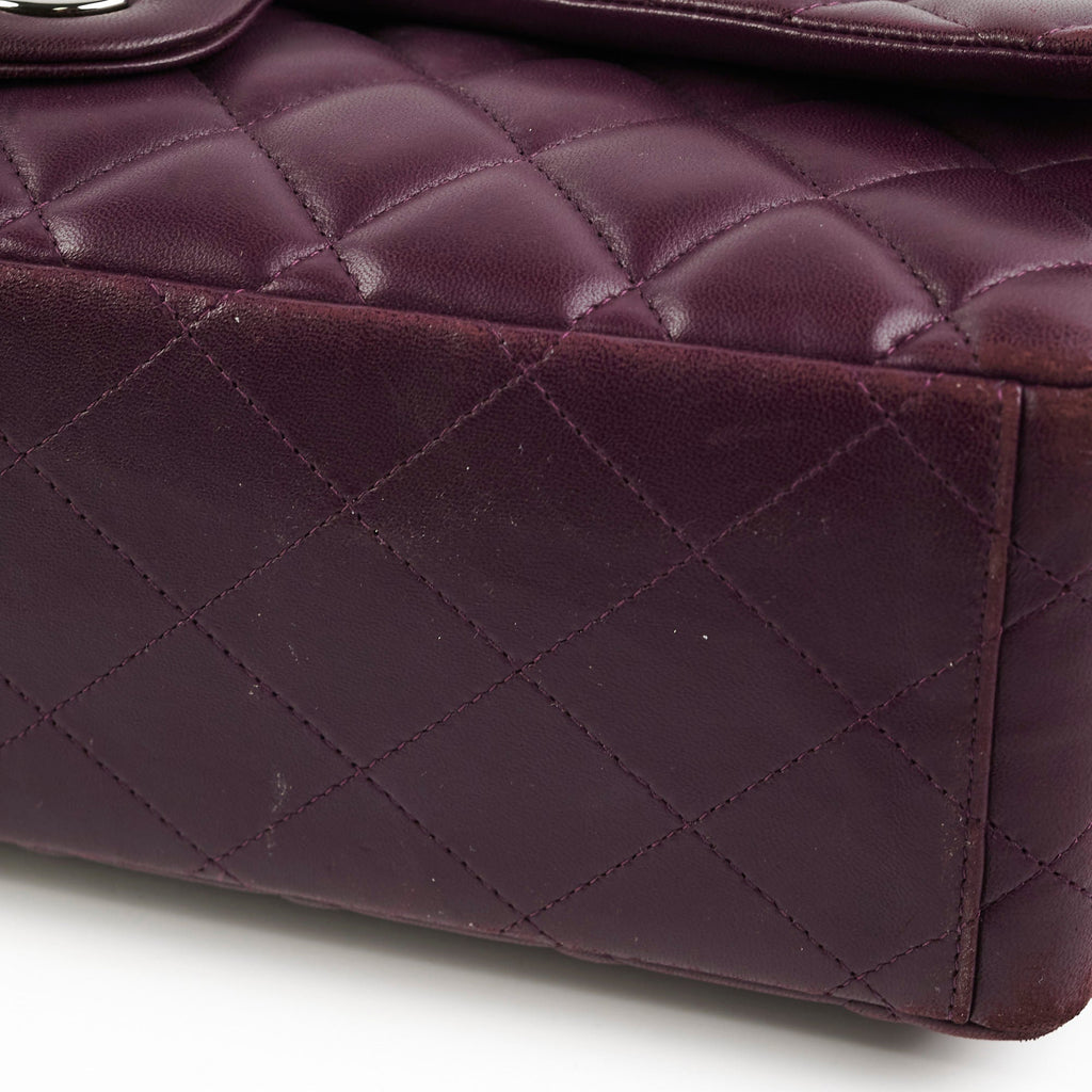 Chanel Maxi Lambskin Jumbo Dark Purple