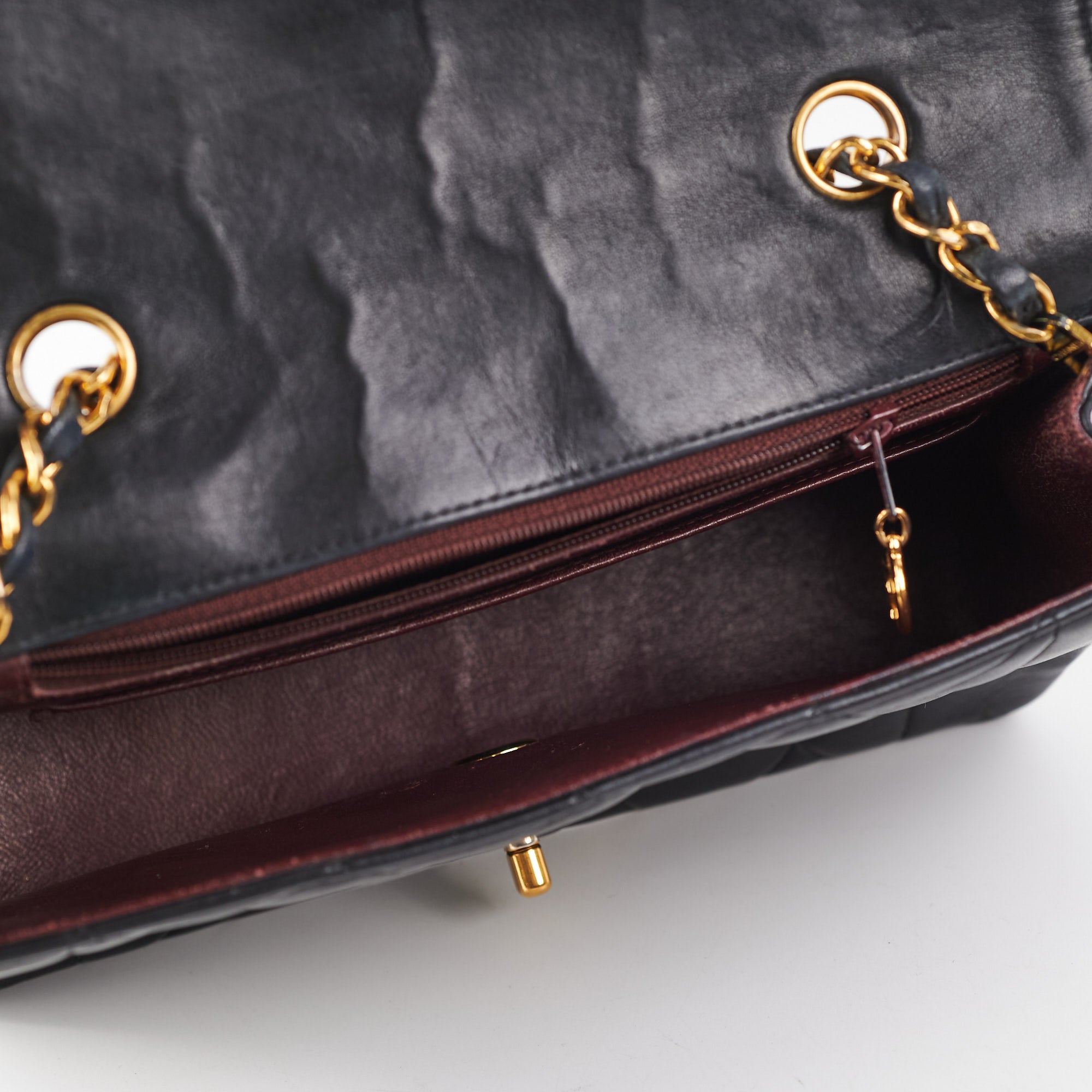 Chanel Vintage Diana Small Black (Recoloured)