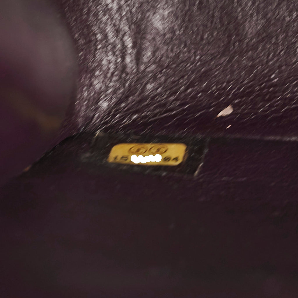 Chanel Maxi Lambskin Jumbo Dark Purple