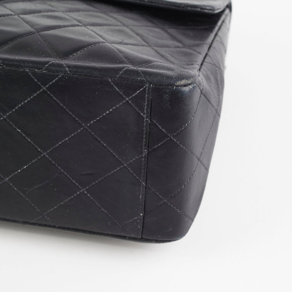 Chanel Maxi Jumbo Vintage Black Flap