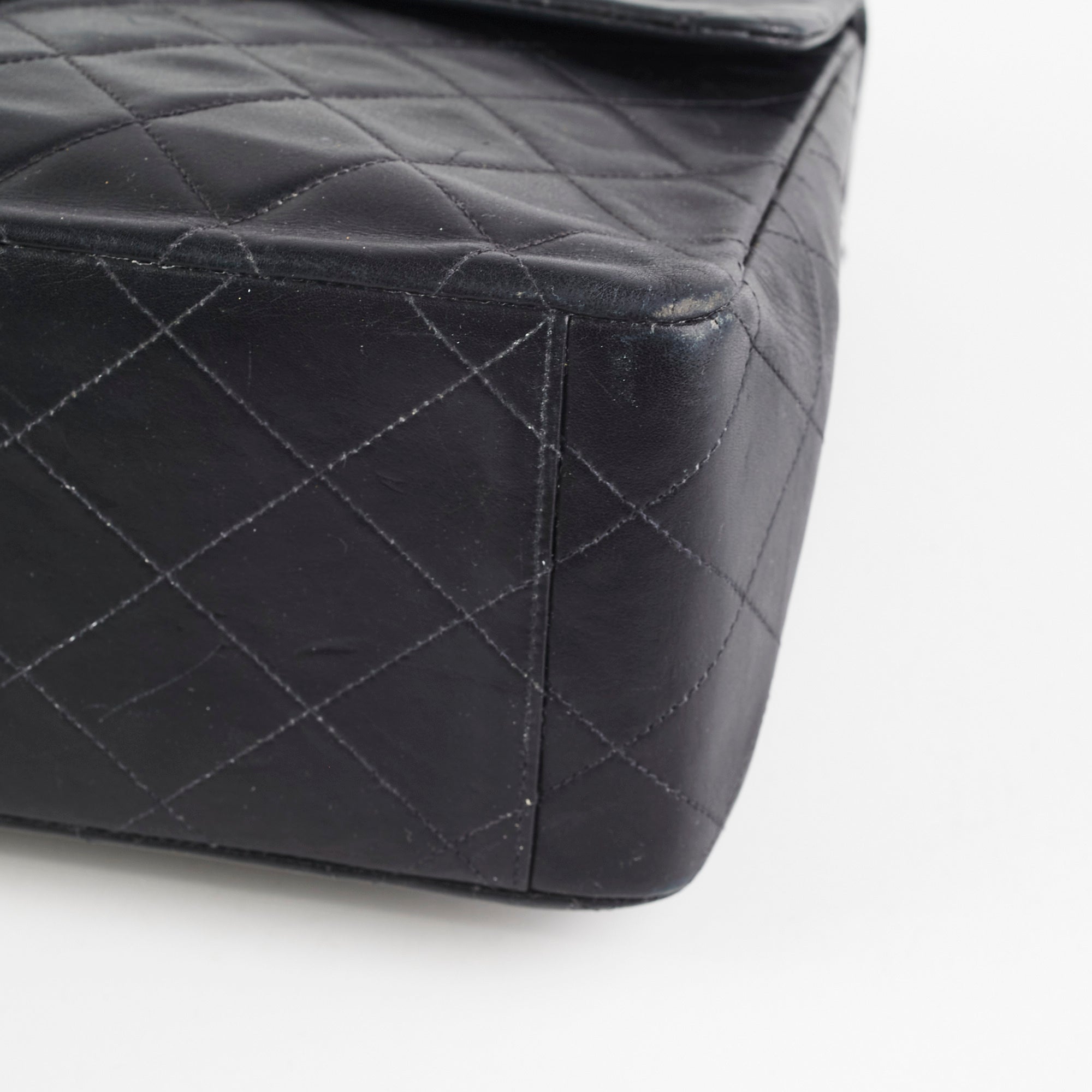 Chanel Maxi Jumbo Vintage Black Flap