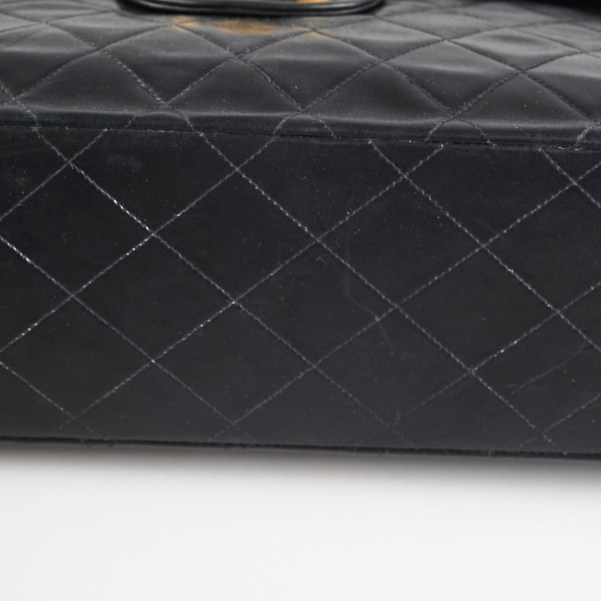 Chanel Maxi Jumbo Vintage Black Flap