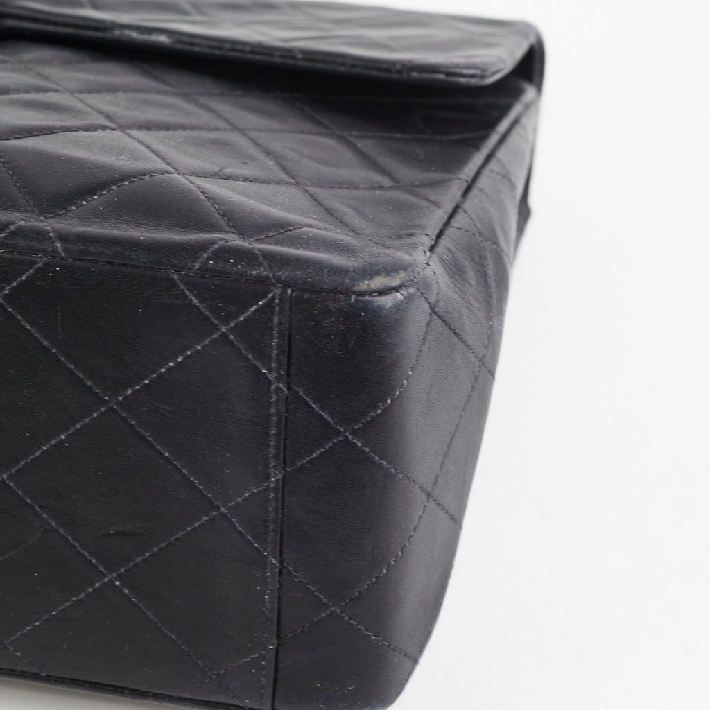 Chanel Maxi Jumbo Vintage Black Flap