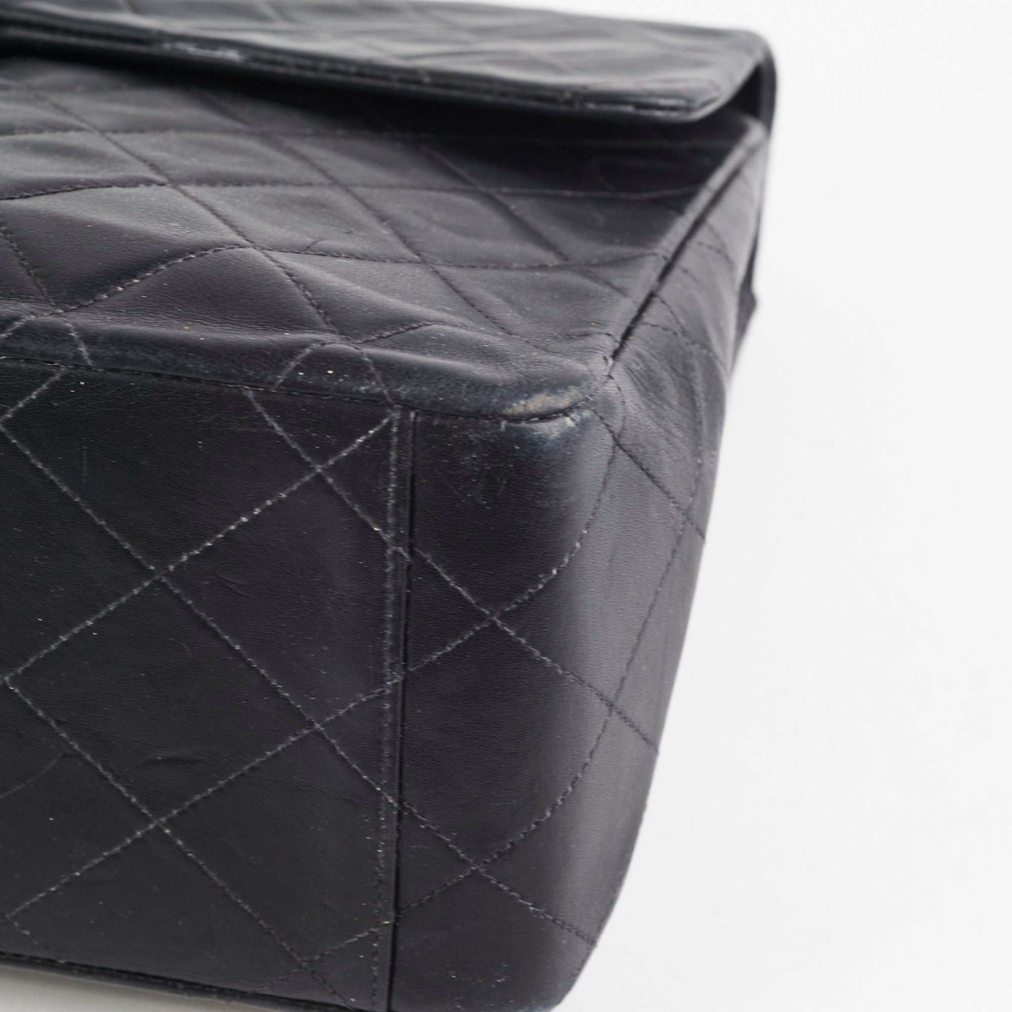 Chanel Maxi Jumbo Vintage Black Flap