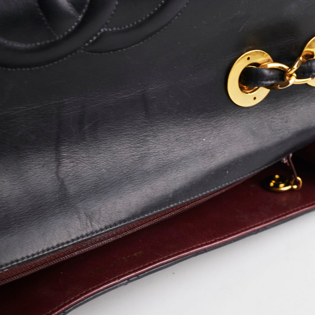 Chanel Maxi Jumbo Vintage Black Flap