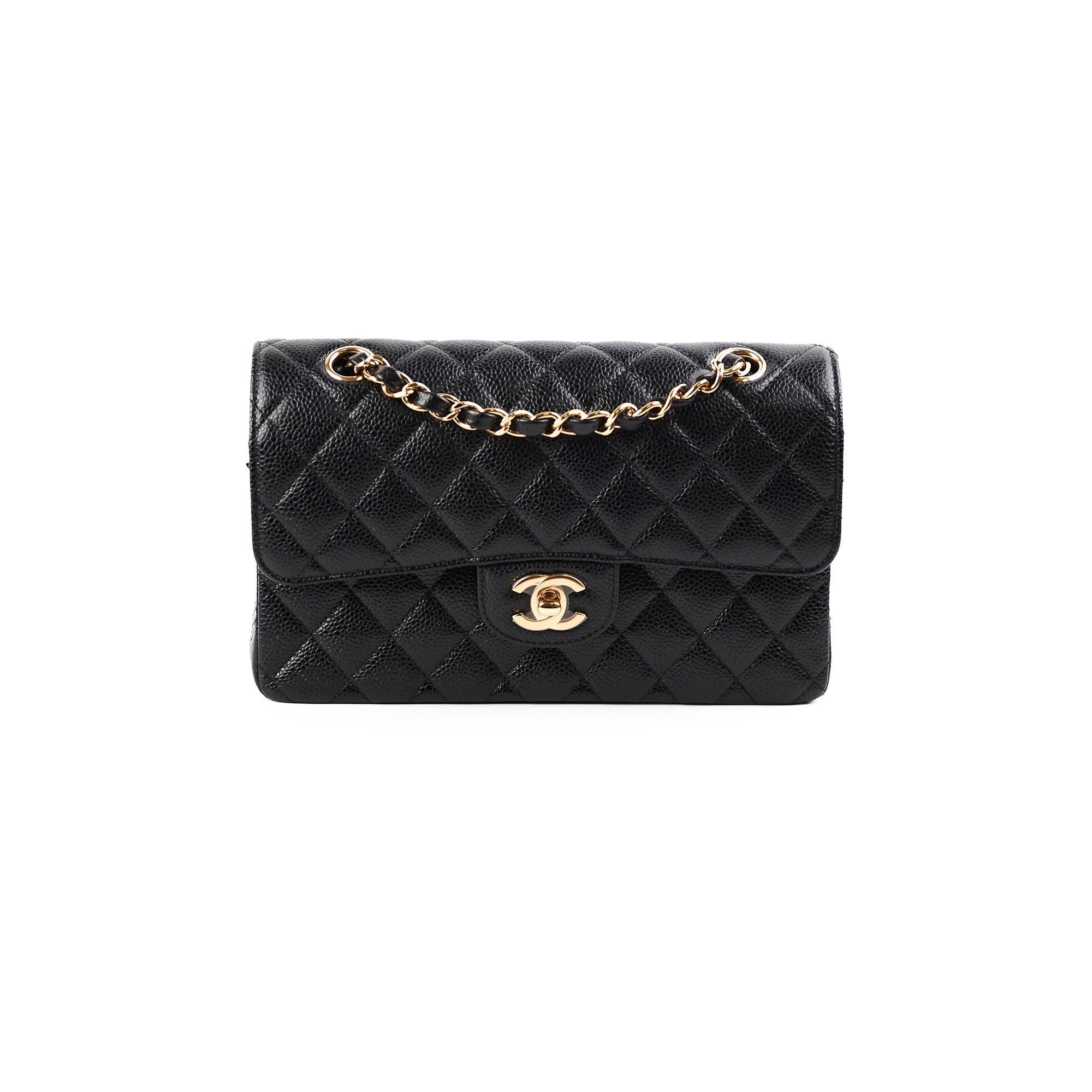 Chanel Classic Flap Small Caviar Black- Microchipped 2021