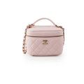 ITEM 2 - Chanel Vanity Top Handle Bag Caviar Pink