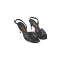 Chanel Sandals Heels Black Size 37.5