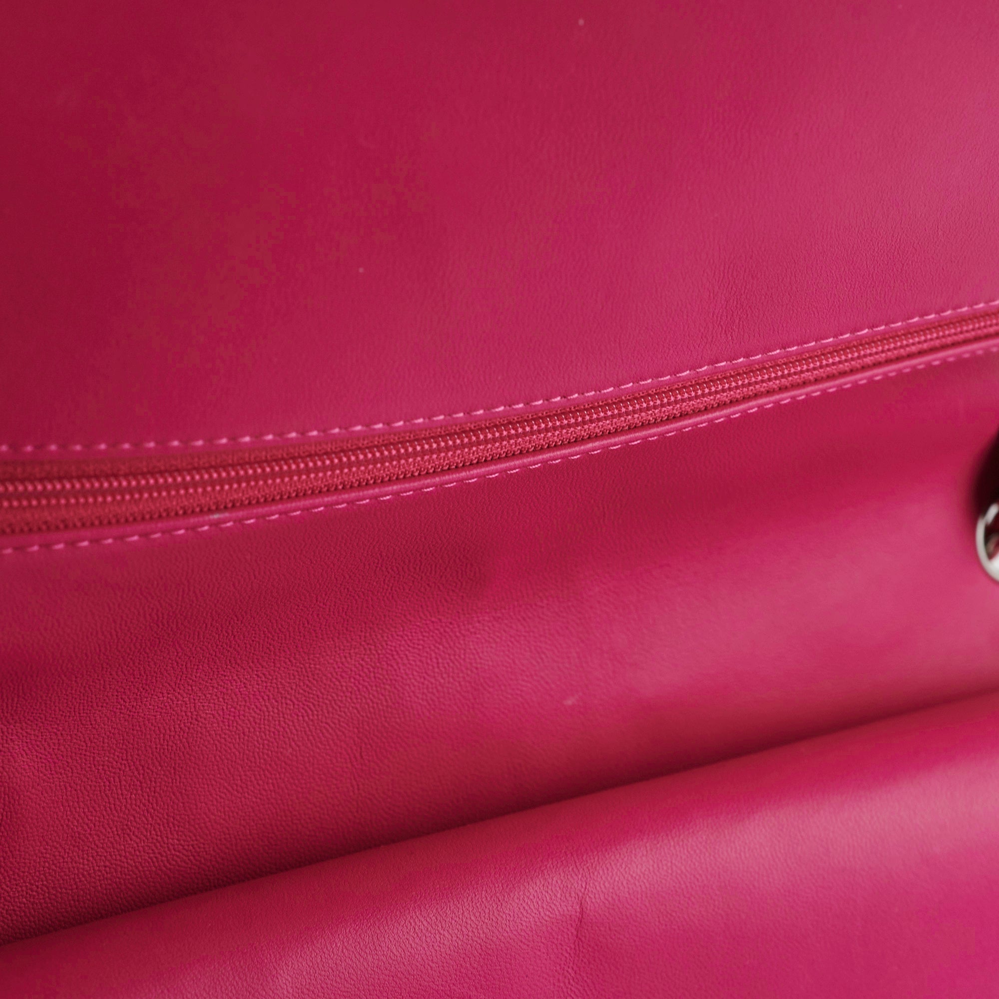 Chanel Classic Jumbo Pink Patent Flap