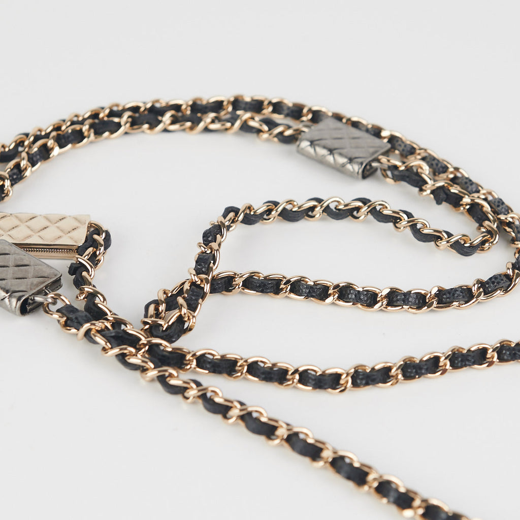Chanel Cardholder on Chain Caviar Black