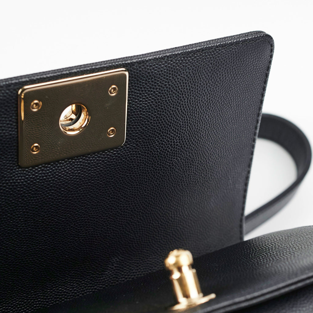 Chanel Small Boy Caviar Black