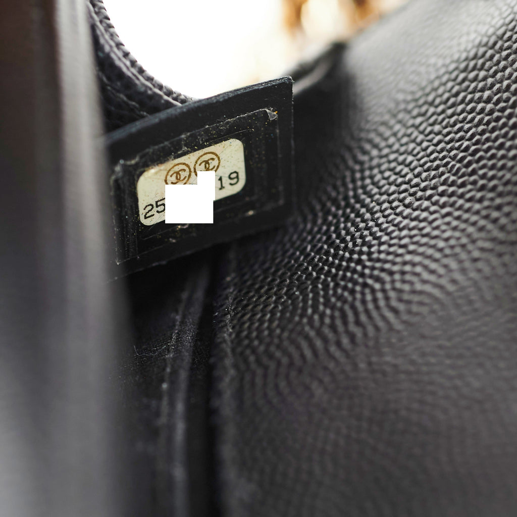 Chanel Small Boy Caviar Black