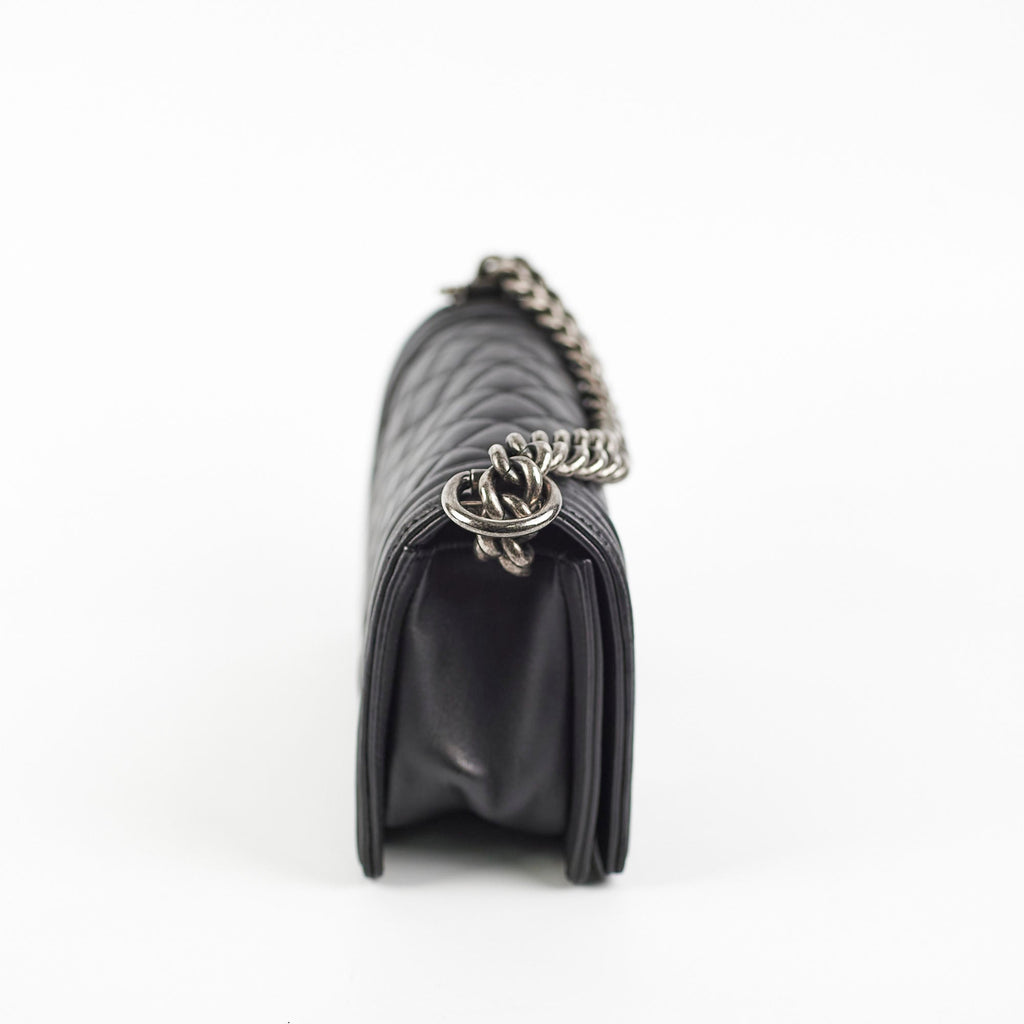 Chanel Small Boy Black Lambskin - Series 19