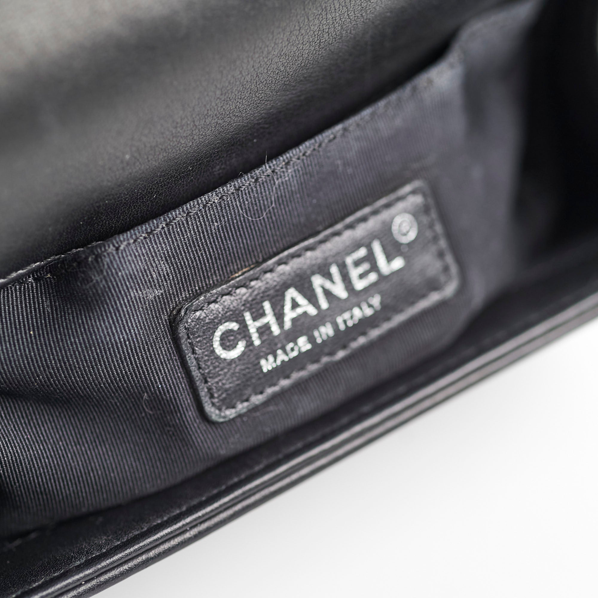 Chanel Small Boy Black Lambskin - Series 19