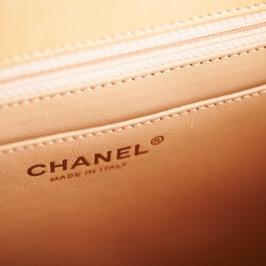 Chanel Single Flap Jumbo Lambskin Beige