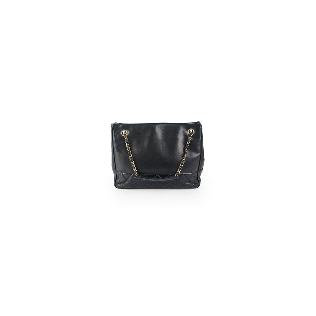 Chanel Vintage CC Chain Tote Black