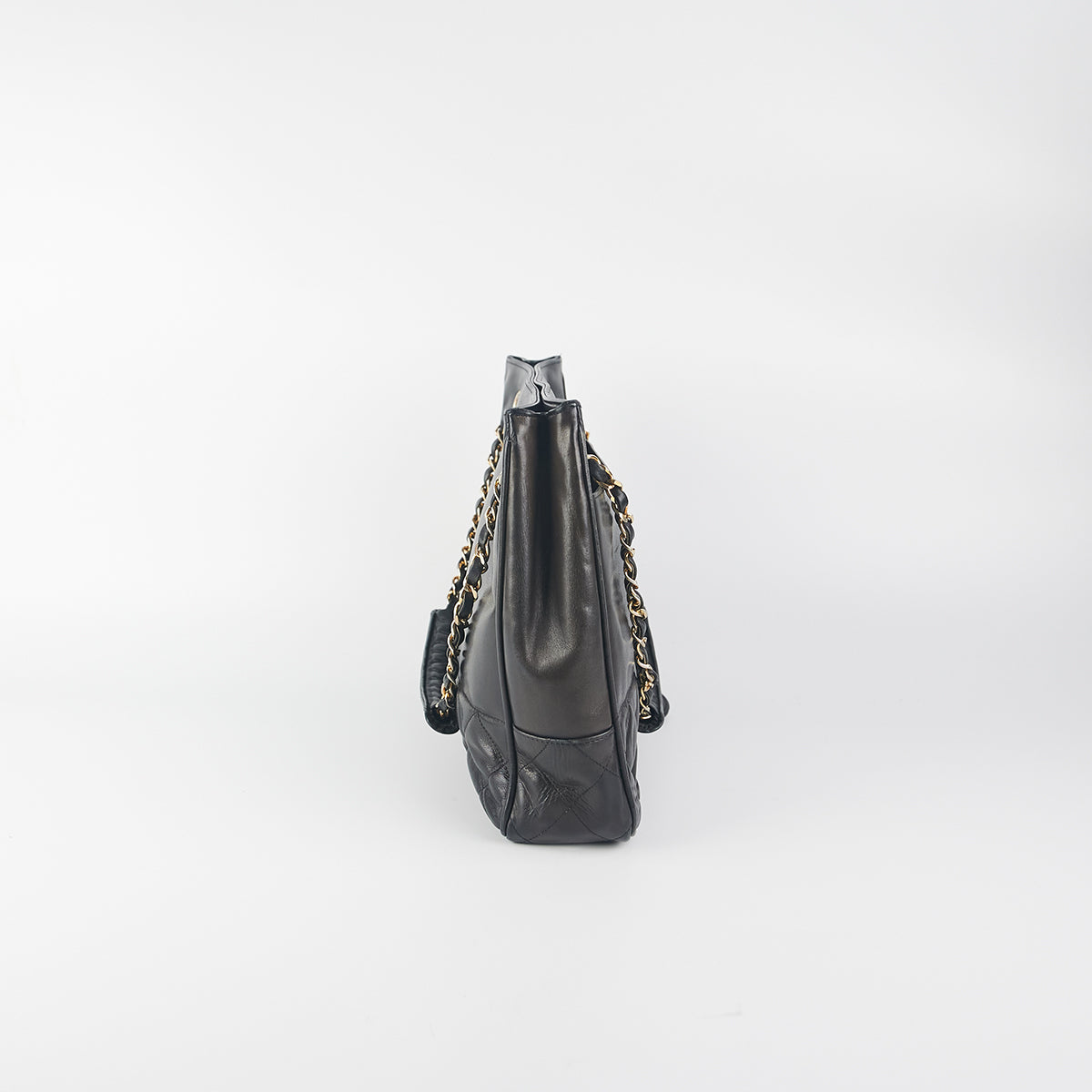 Chanel Vintage CC Chain Tote Black