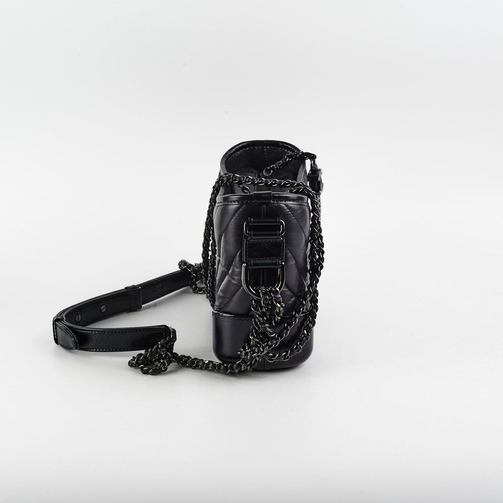 Chanel Small Gabriel Calfskin Black