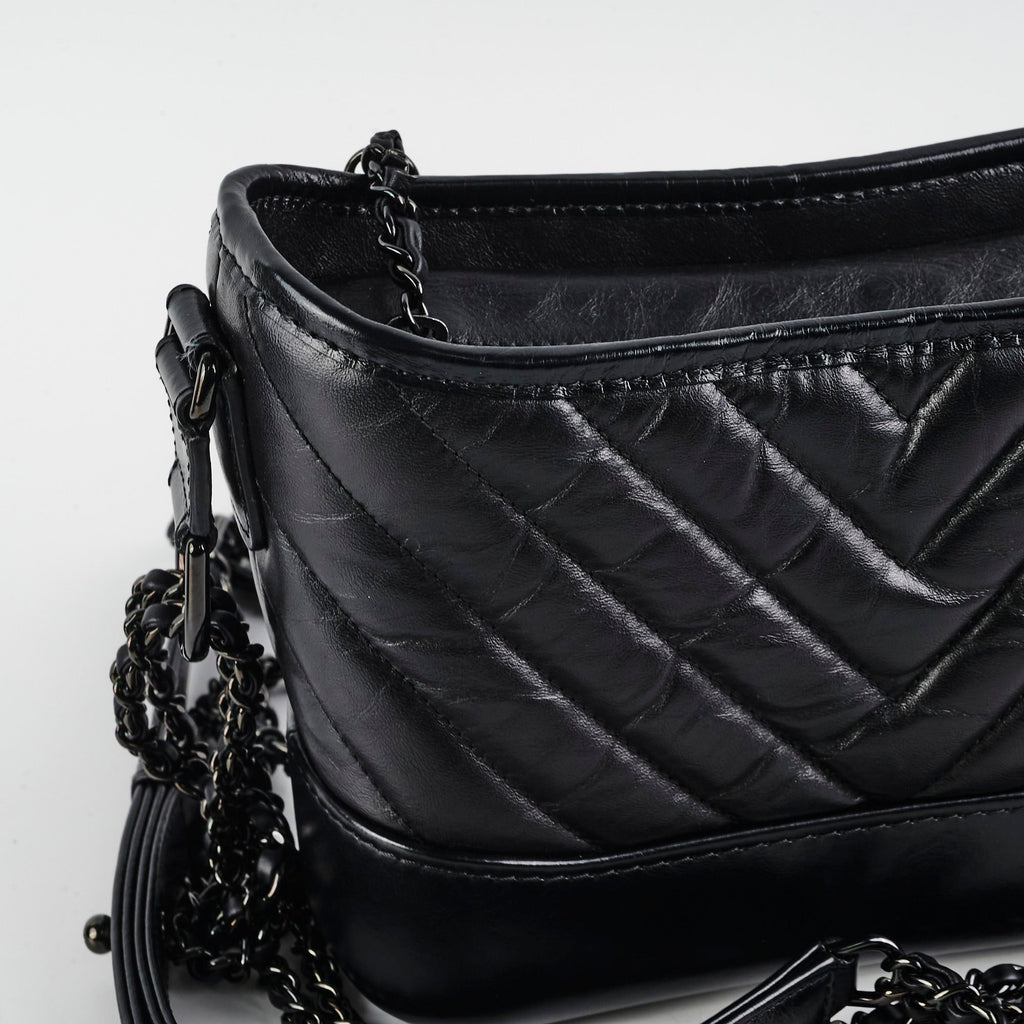 Chanel Small Gabriel Calfskin Black