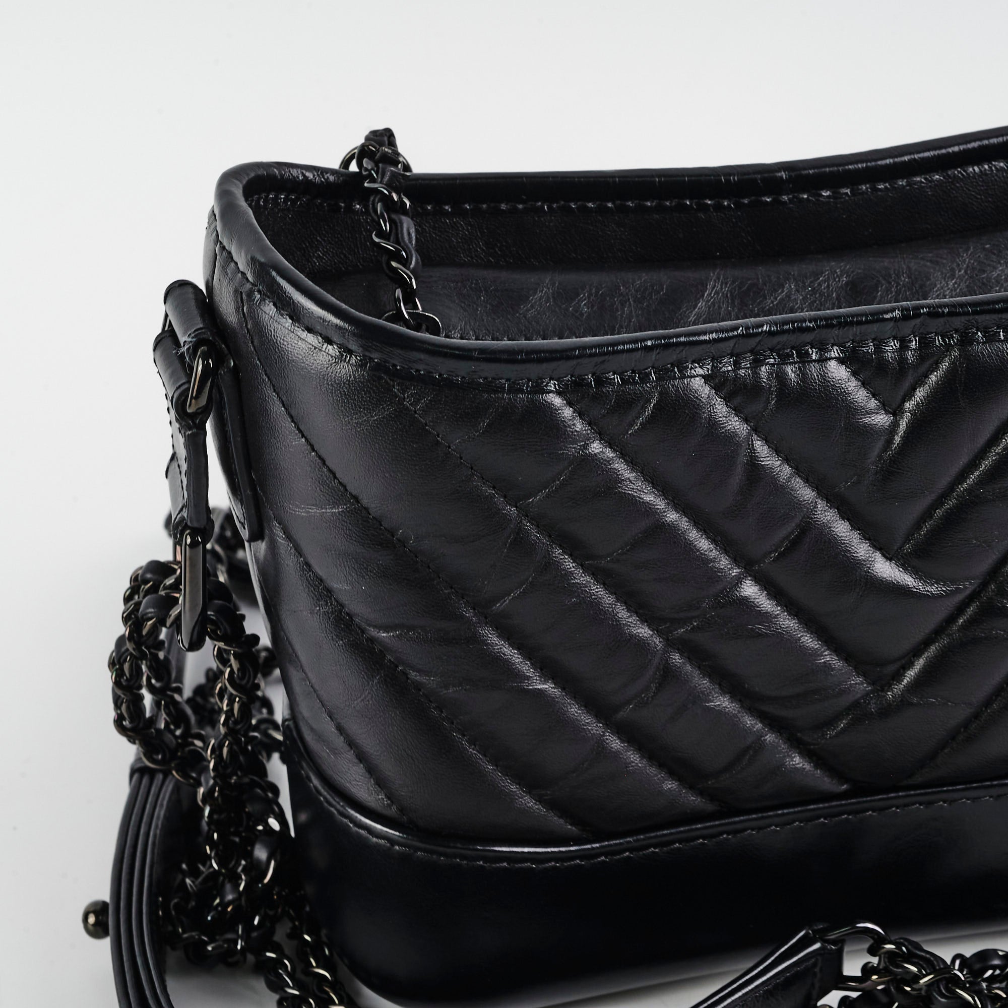 Chanel Small Gabriel Calfskin Black