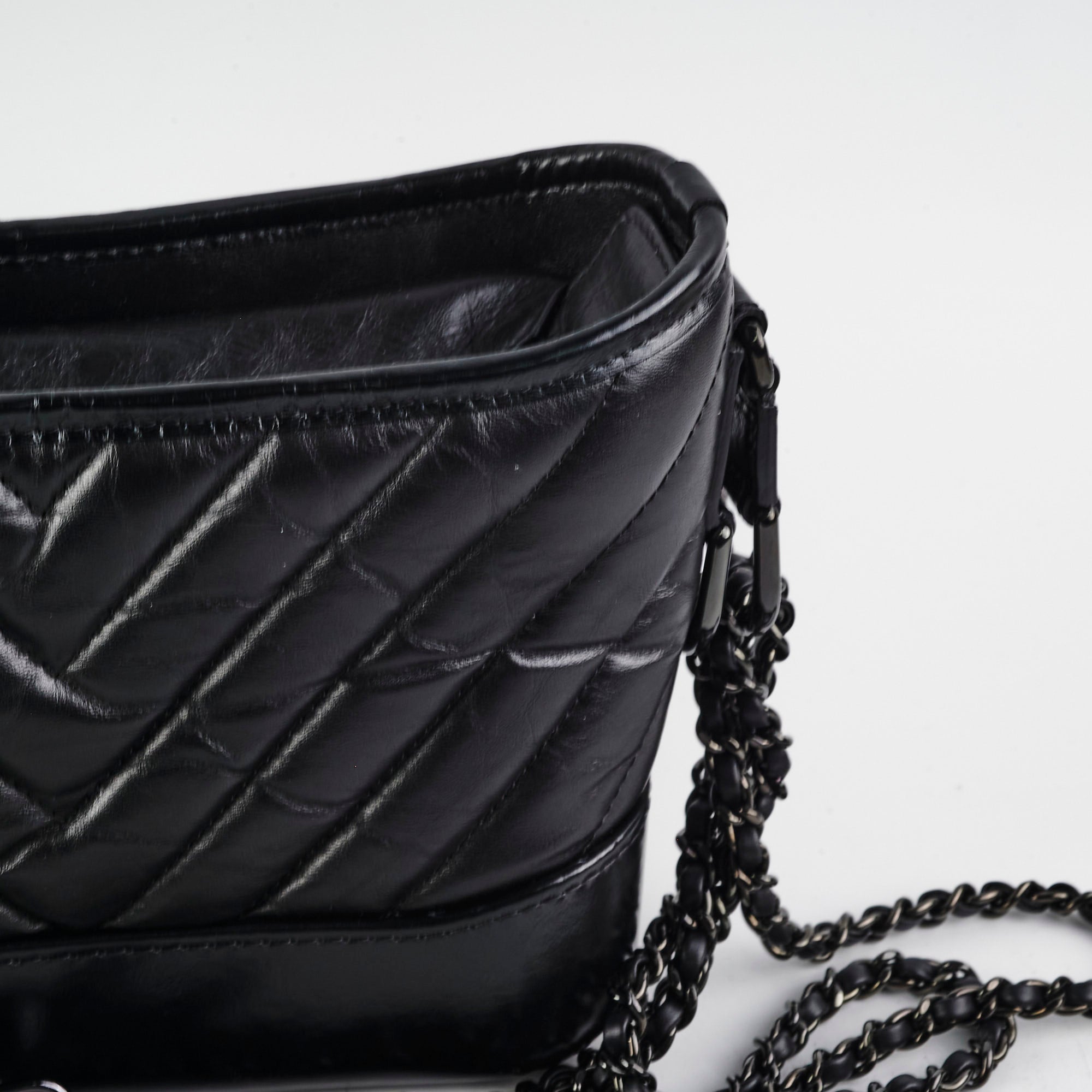 Chanel Small Gabriel Calfskin Black
