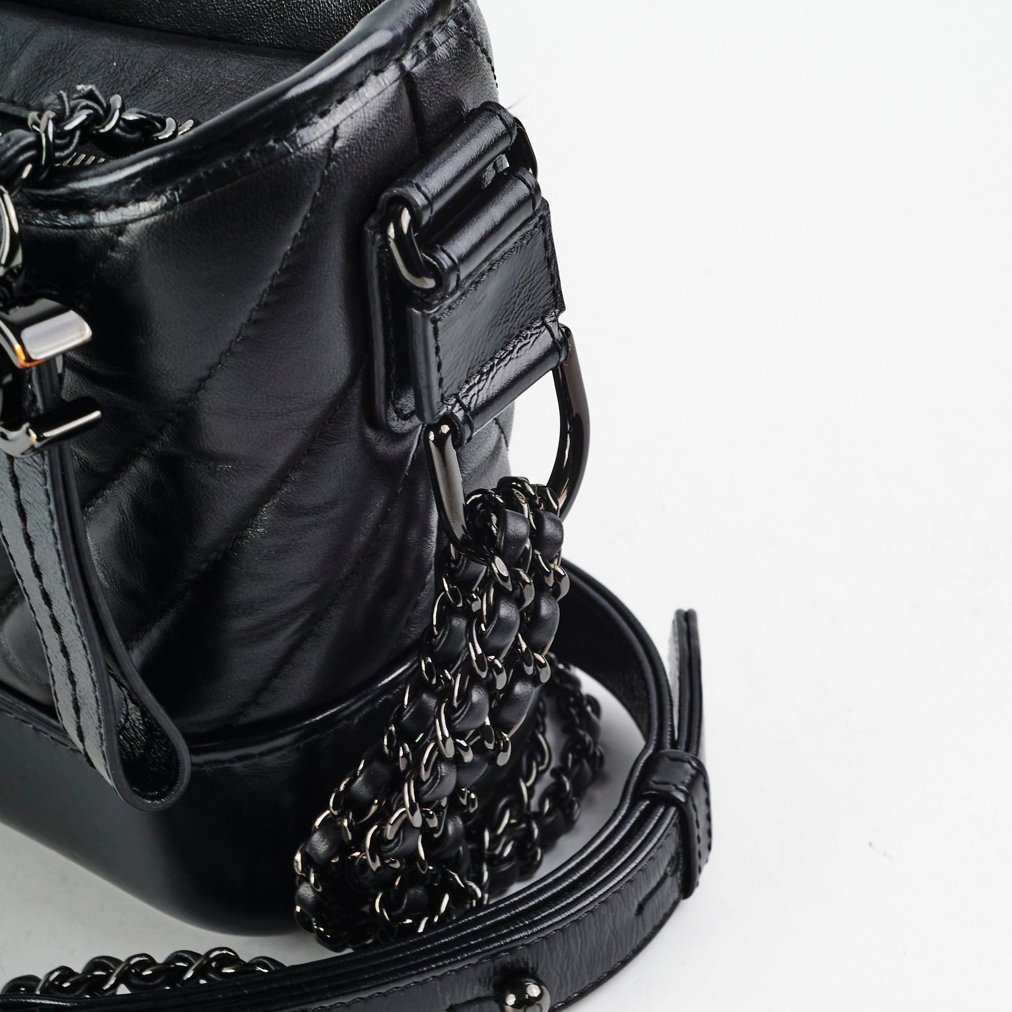 Chanel Small Gabriel Calfskin Black
