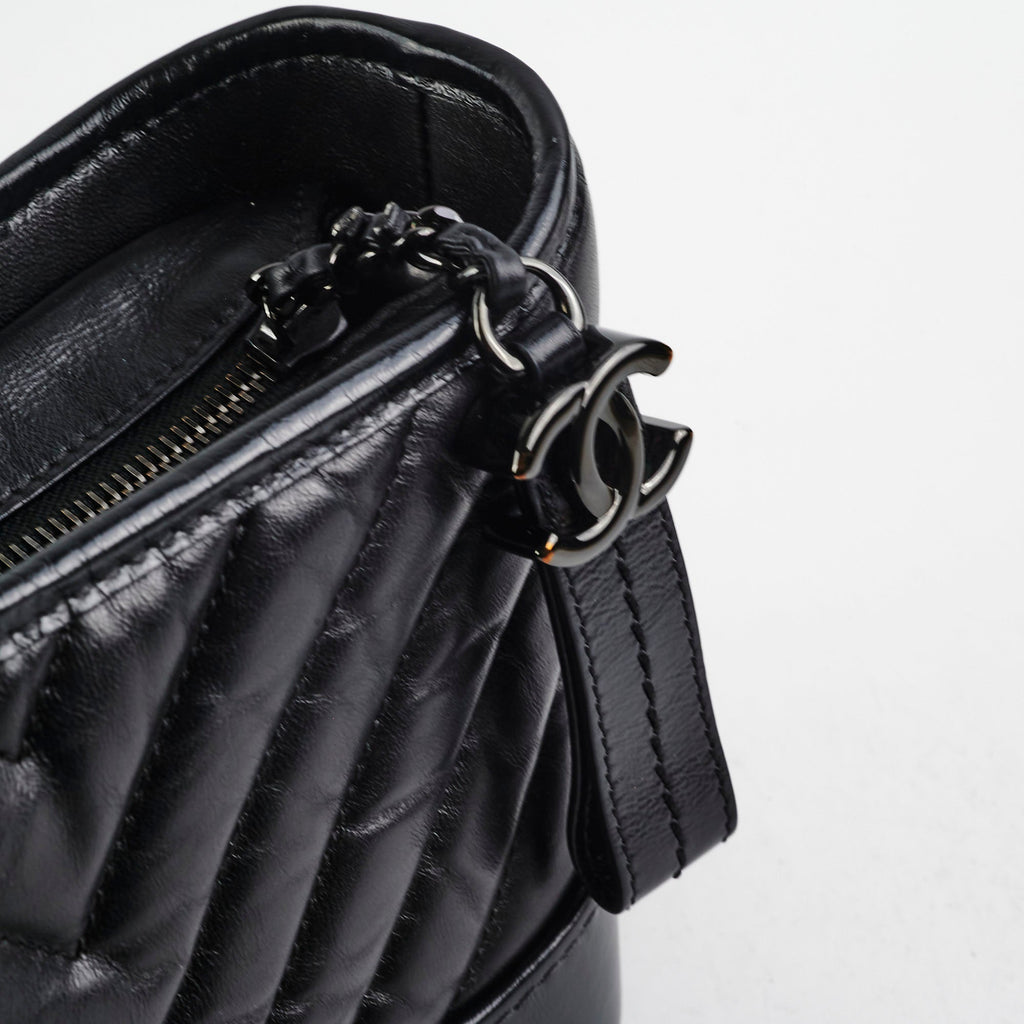 Chanel Small Gabriel Calfskin Black