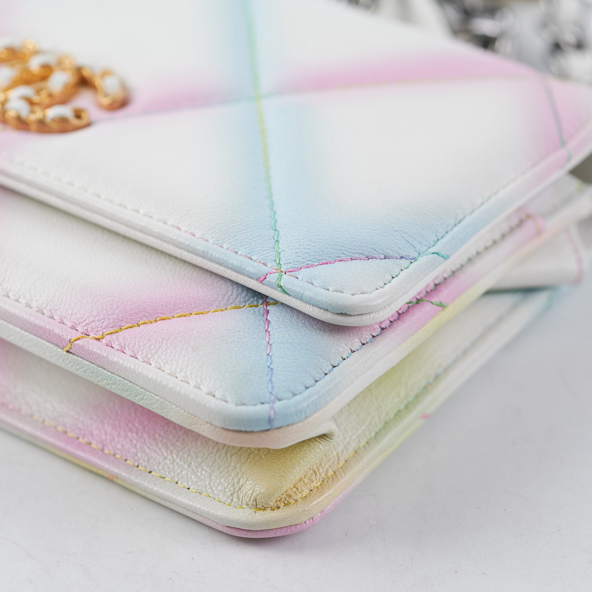 Chanel 19 Wallet on Chain WOC Multicolour
