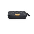 Chanel Boy Zippy Cardholder Black