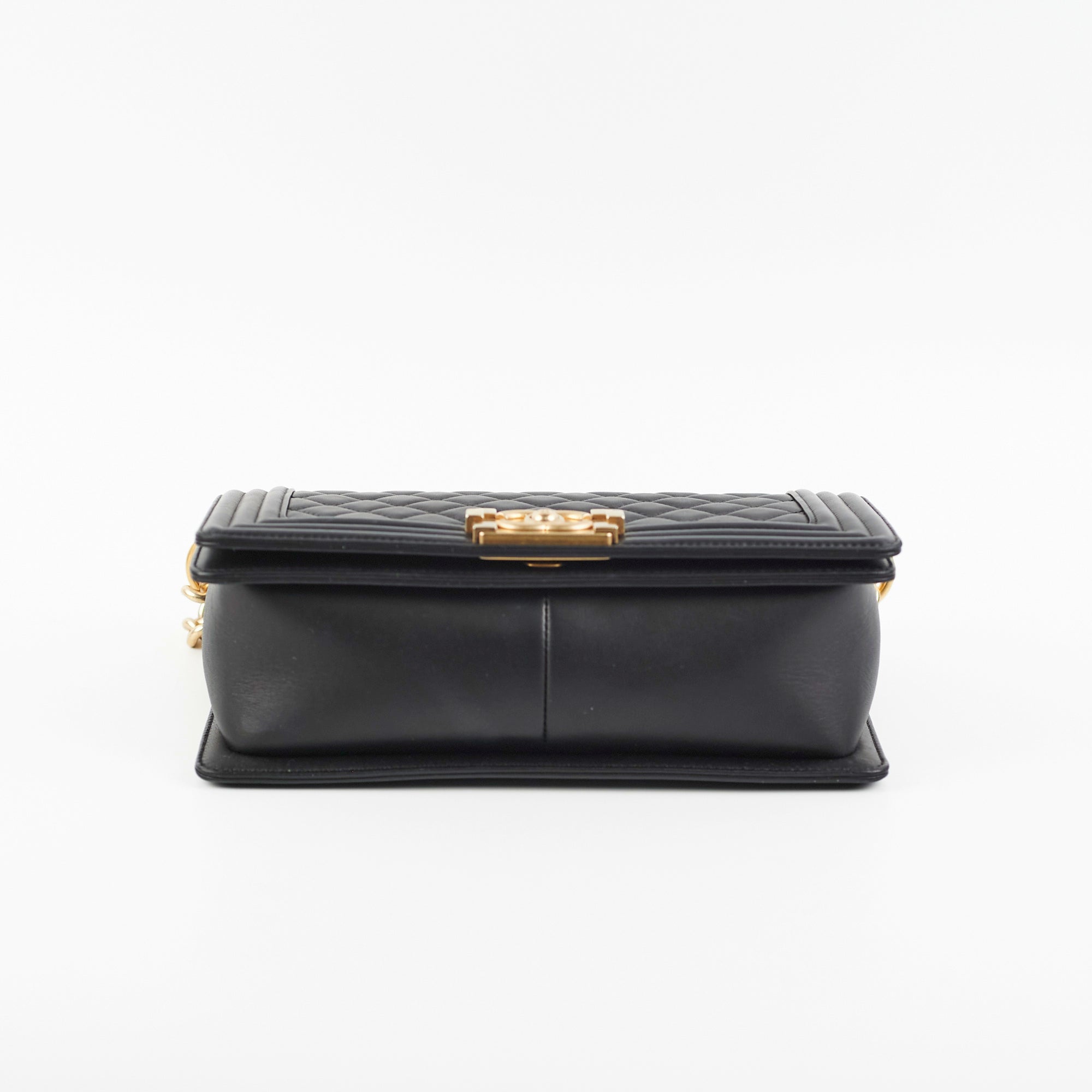 ITEM 32 - Chanel Quilted Old Medium Boy Black