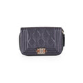 Chanel Boy Zip Coin Purse Iridescent Purple